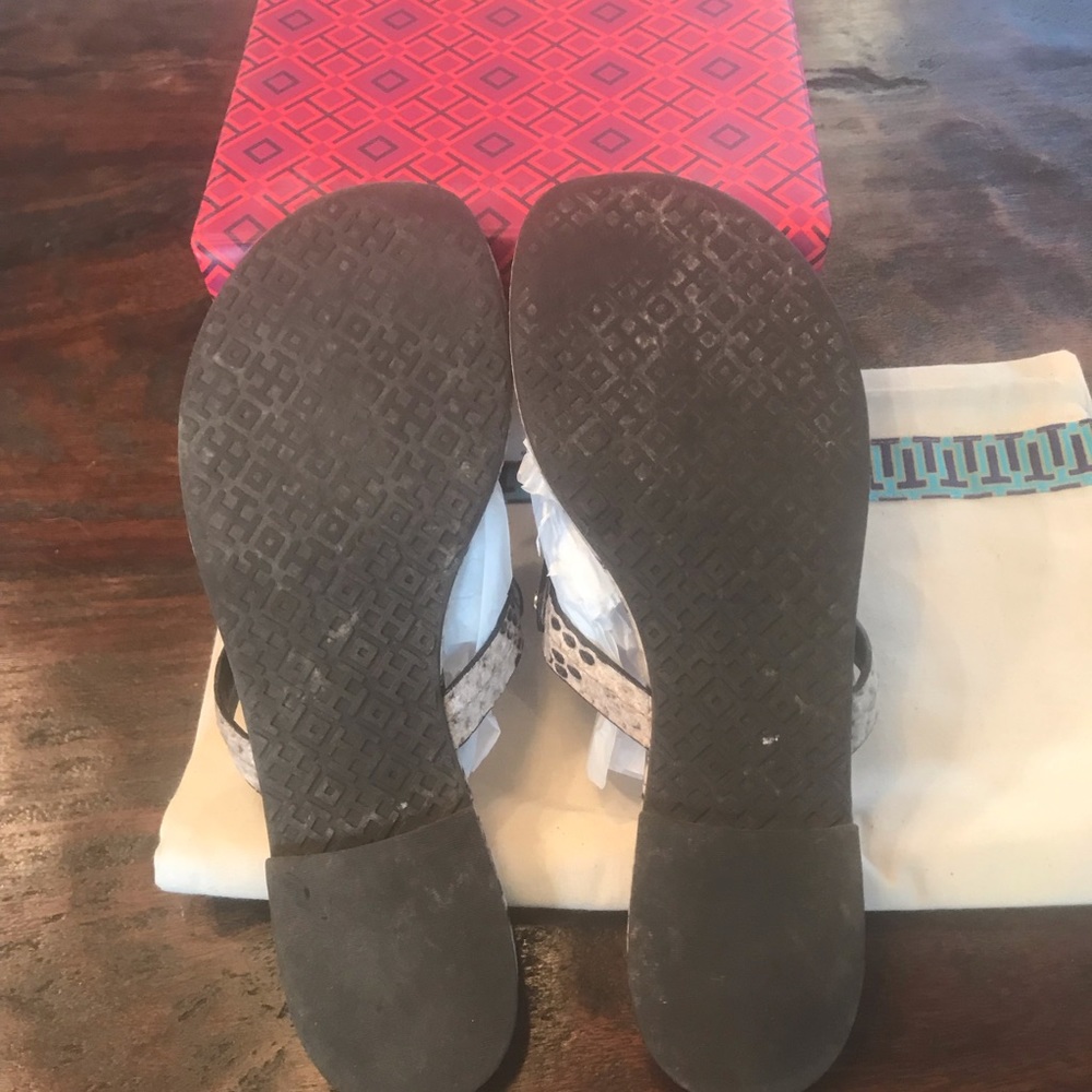 Tory Burch Roccia Python print Miller sandals - Picture 3 of 4